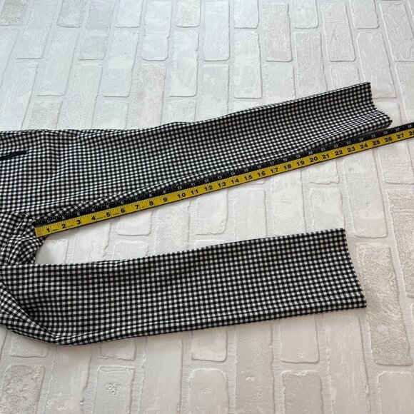 Rag & Bone Pants Womens 00 Black White Check Edgy Skinny Back Zip Stretch Ankle - Picture 4 of 13